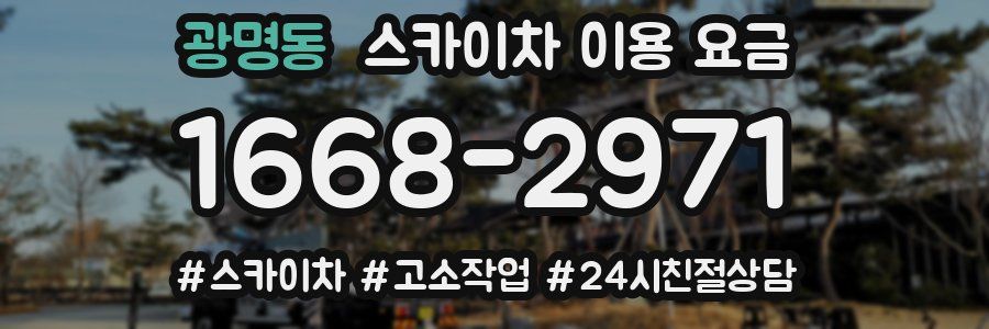 광명동 스카이차 이용 요금