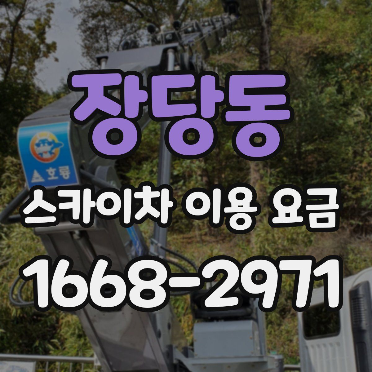 장당동 스카이차 이용 요금