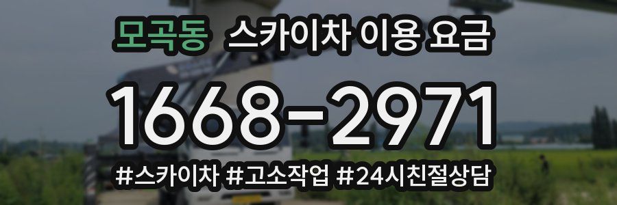 모곡동 스카이차 이용 요금