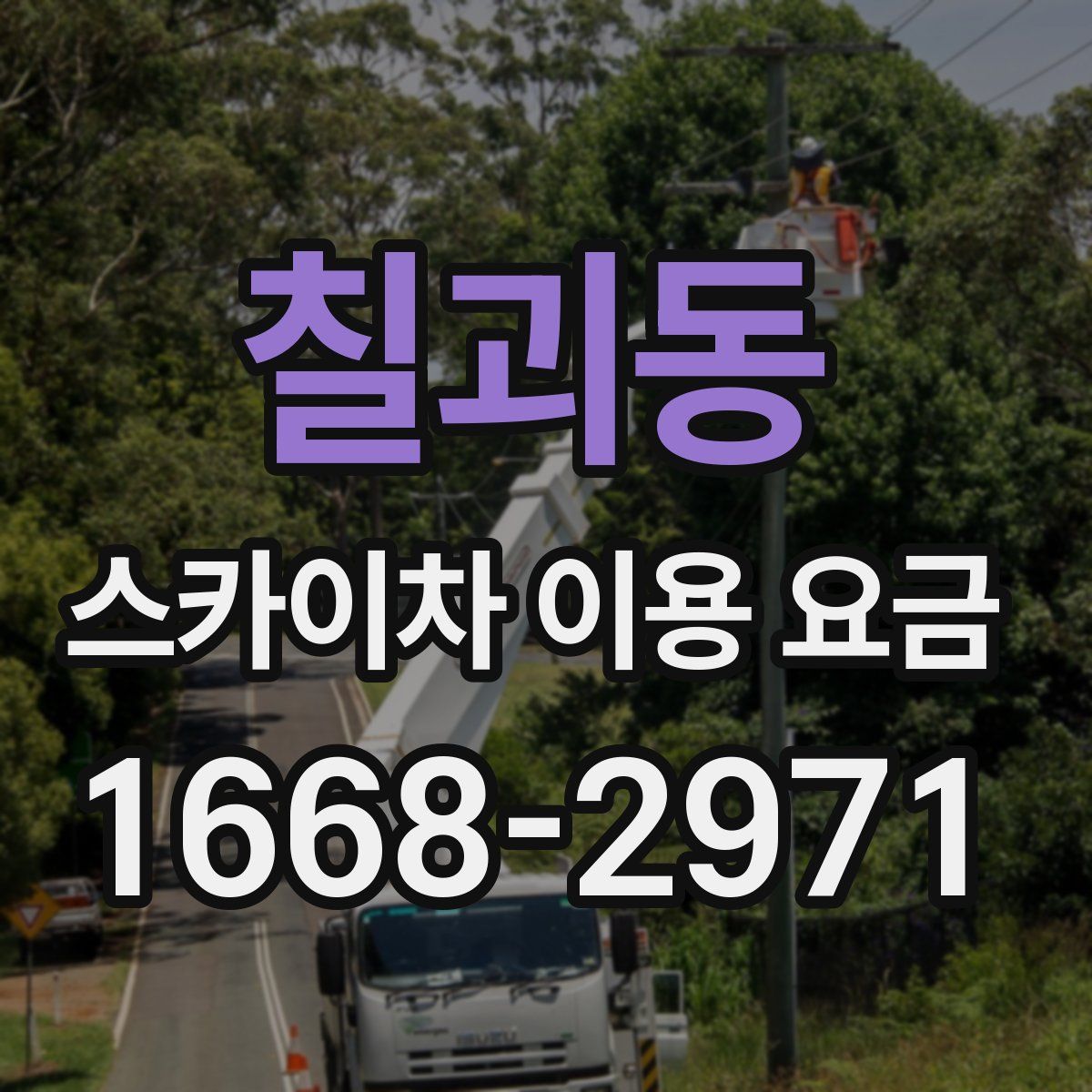 칠괴동 스카이차 이용 요금