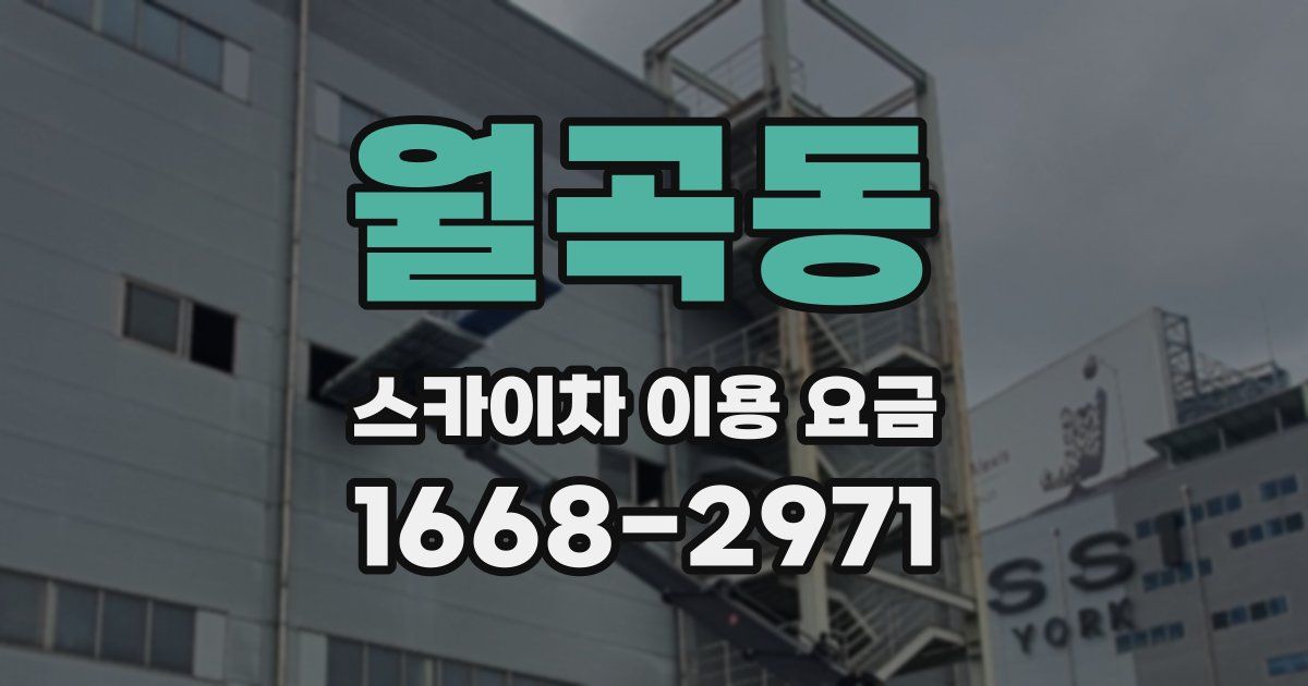 월곡동 스카이차 이용 요금