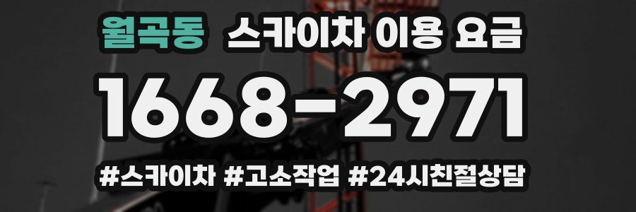 월곡동 스카이차 이용 요금