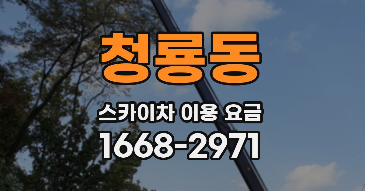 청룡동 스카이차 이용 요금