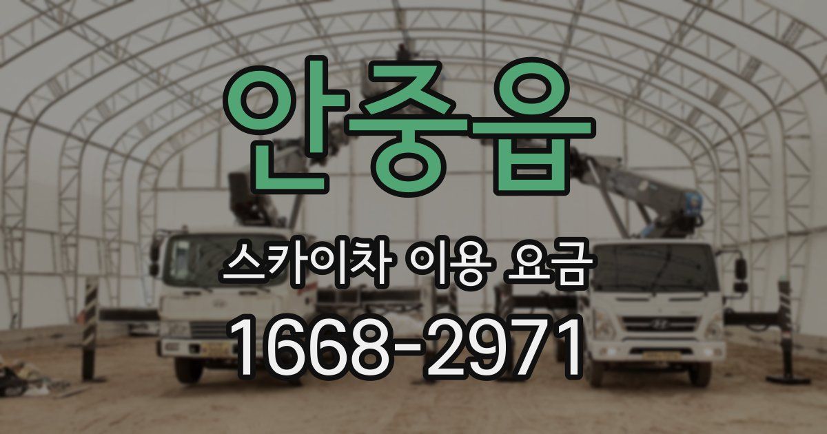 안중읍 스카이차 이용 요금