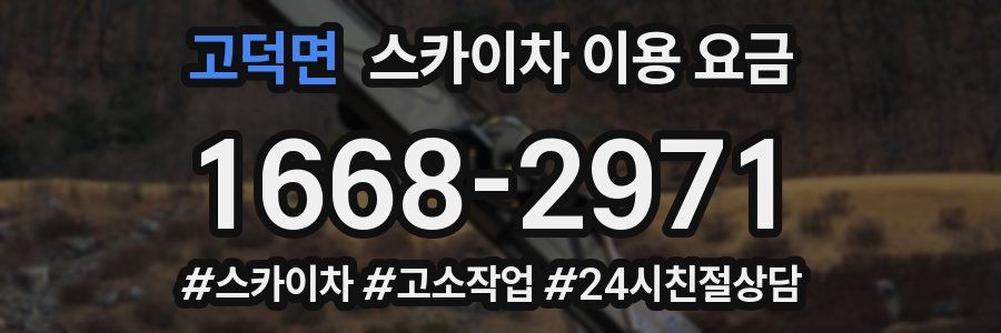 고덕면 스카이차 이용 요금
