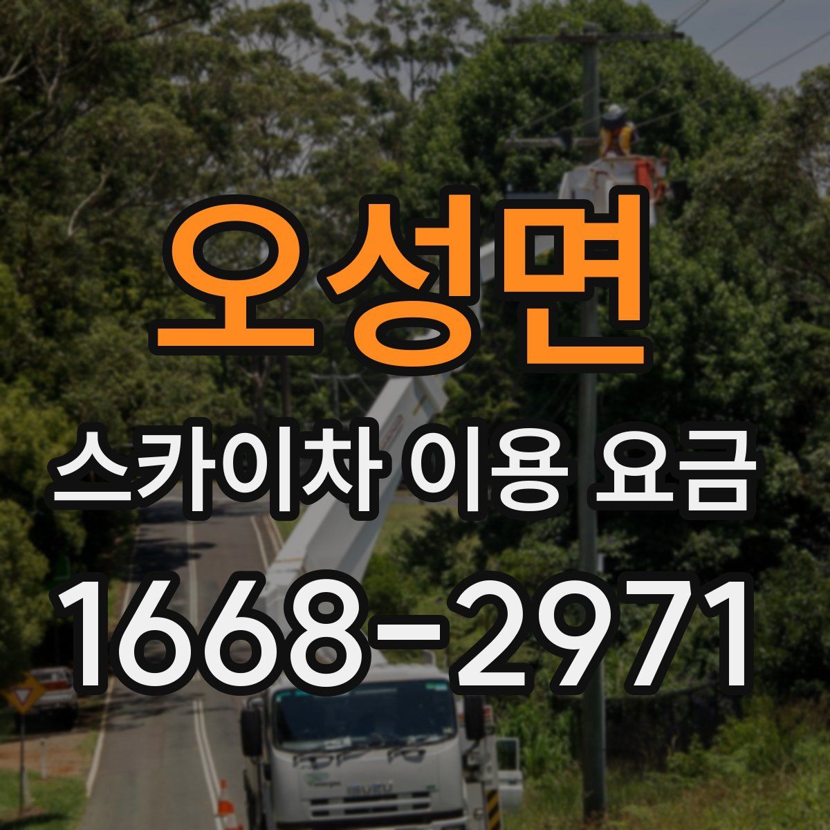 오성면 스카이차 이용 요금