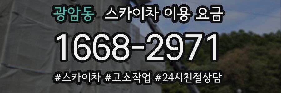 광암동 스카이차 이용 요금