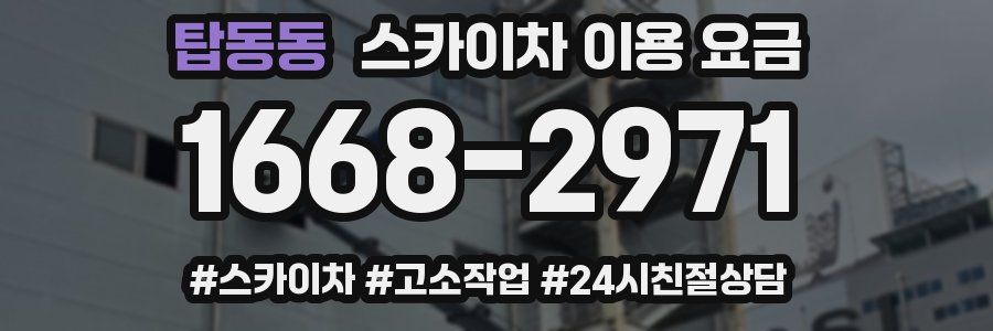 탑동동 스카이차 이용 요금