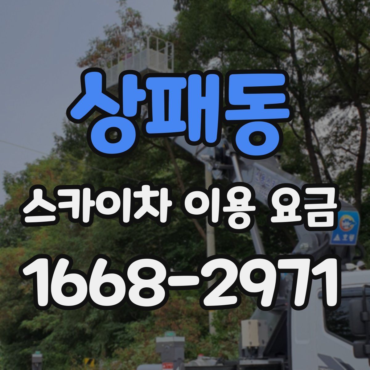 상패동 스카이차 이용 요금