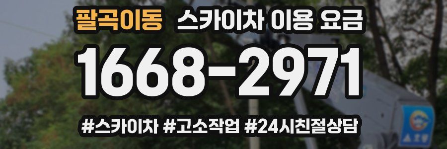 팔곡이동 스카이차 이용 요금
