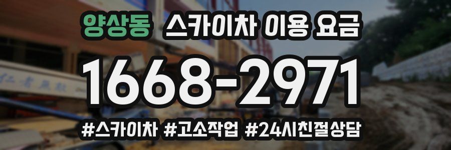 양상동 스카이차 이용 요금