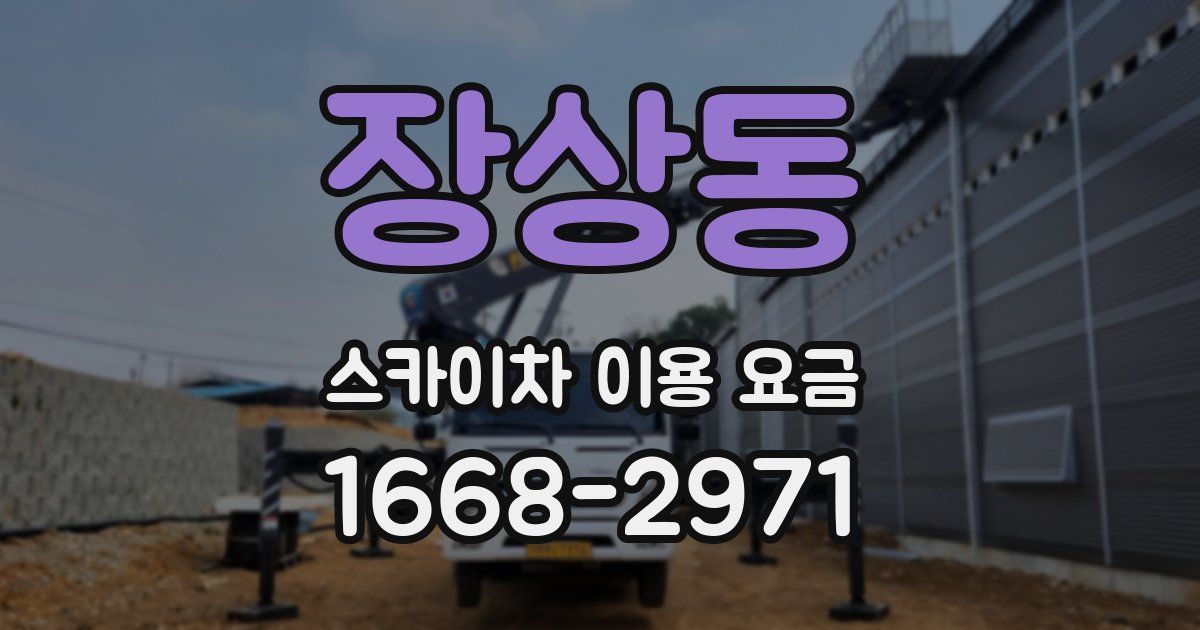 장상동 스카이차 이용 요금