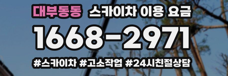 대부동동 스카이차 이용 요금