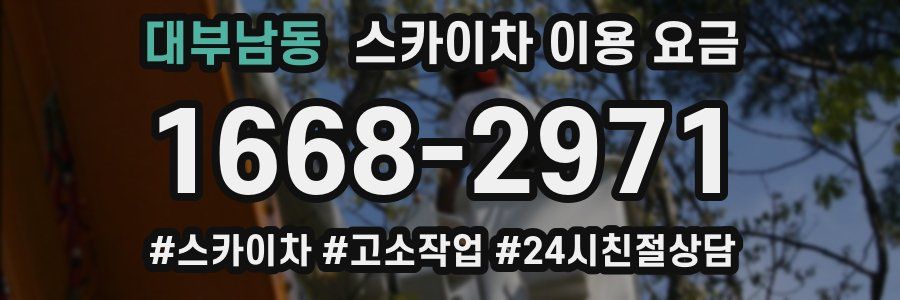 대부남동 스카이차 이용 요금