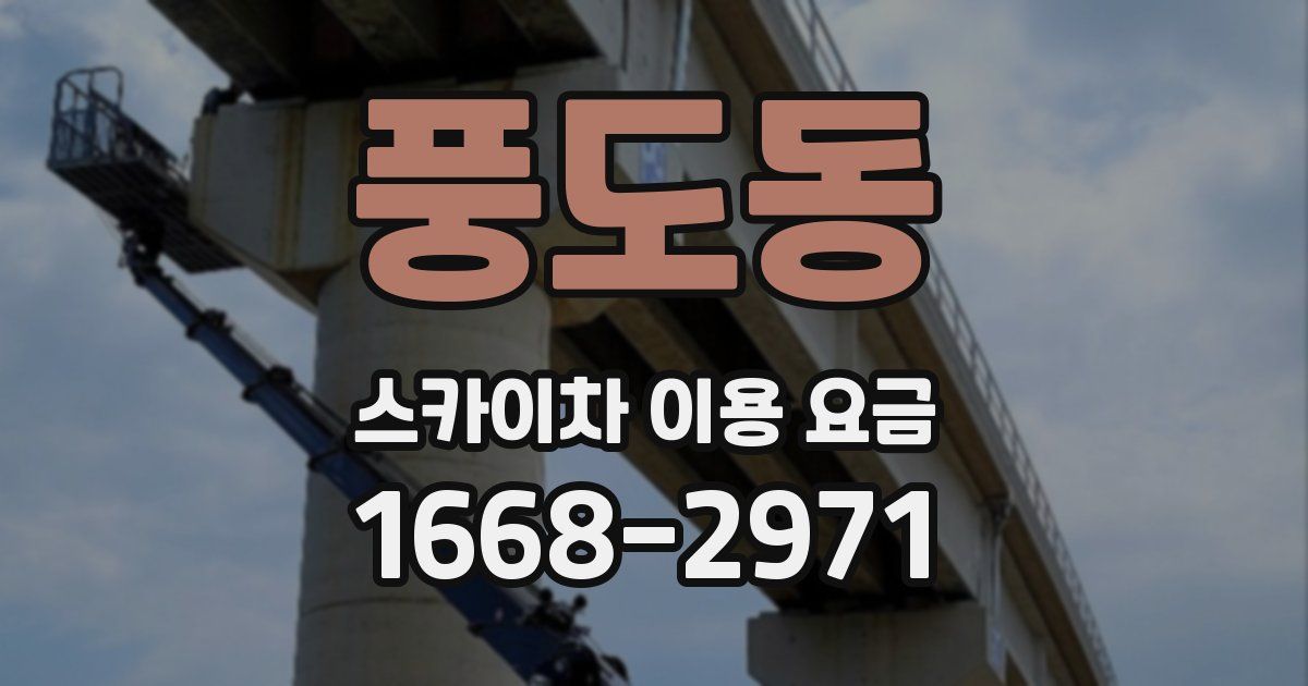 풍도동 스카이차 이용 요금