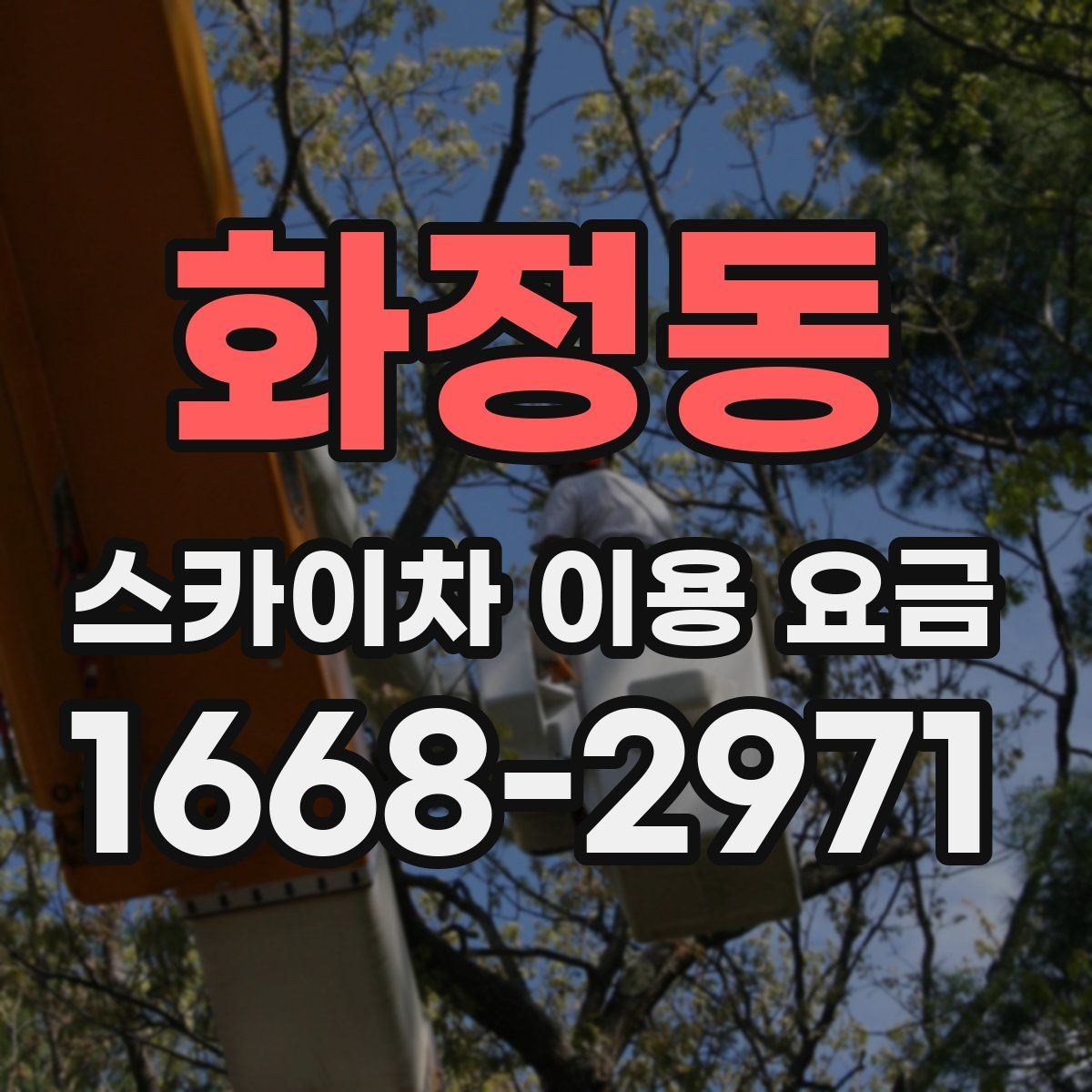 화정동 스카이차 이용 요금
