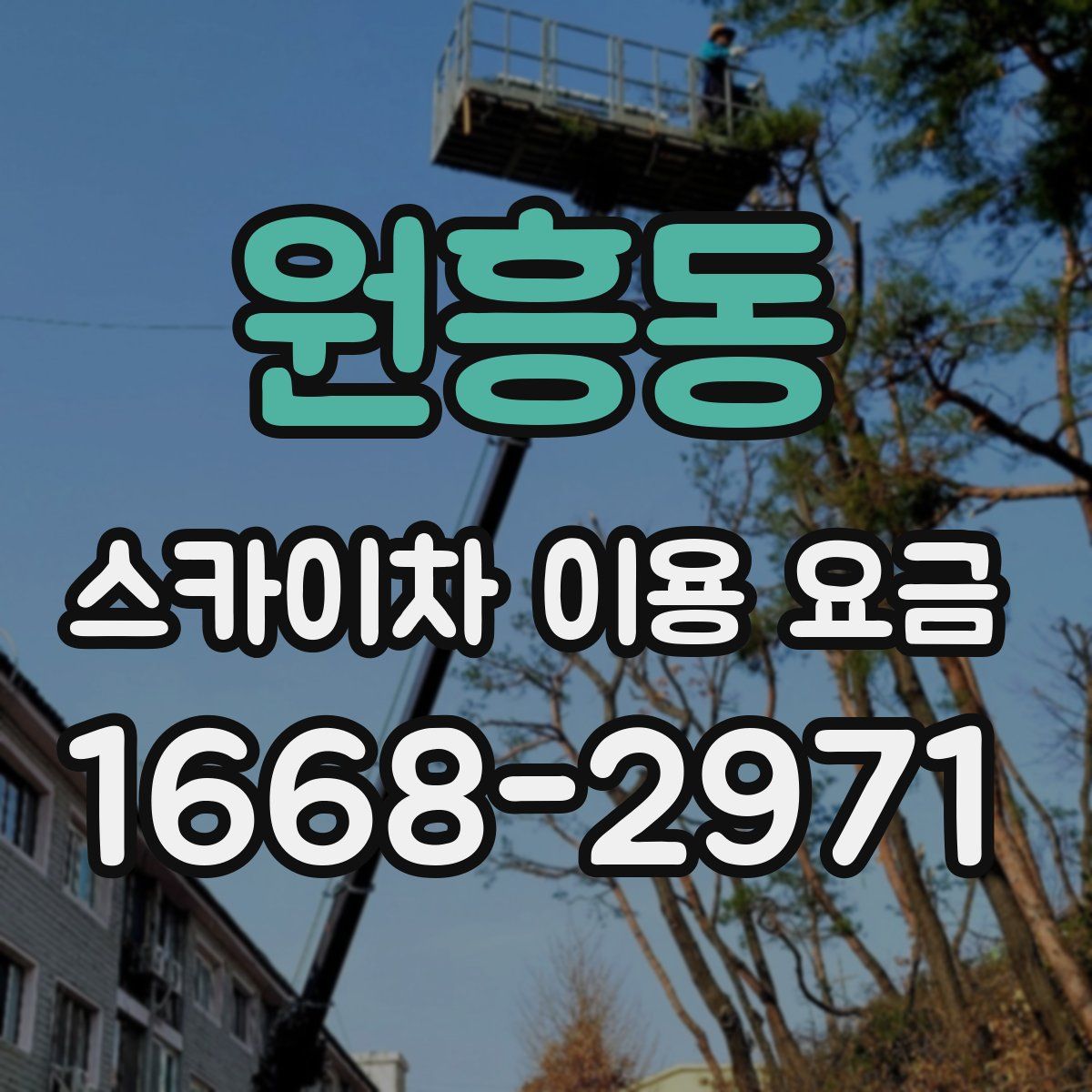 원흥동 스카이차 이용 요금