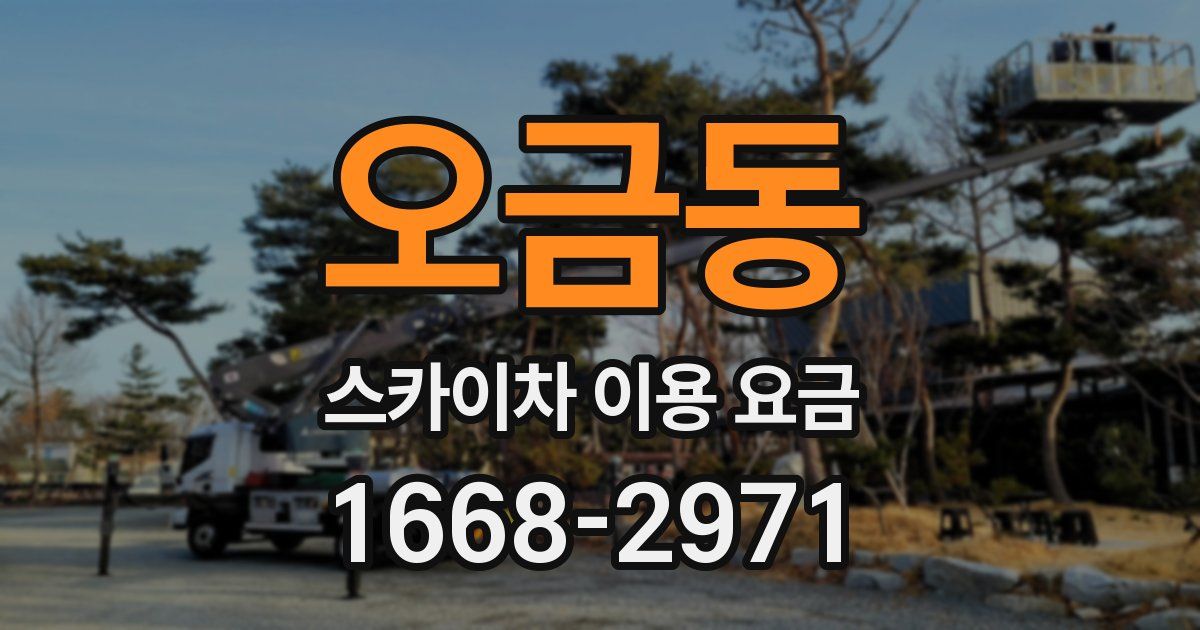 오금동 스카이차 이용 요금