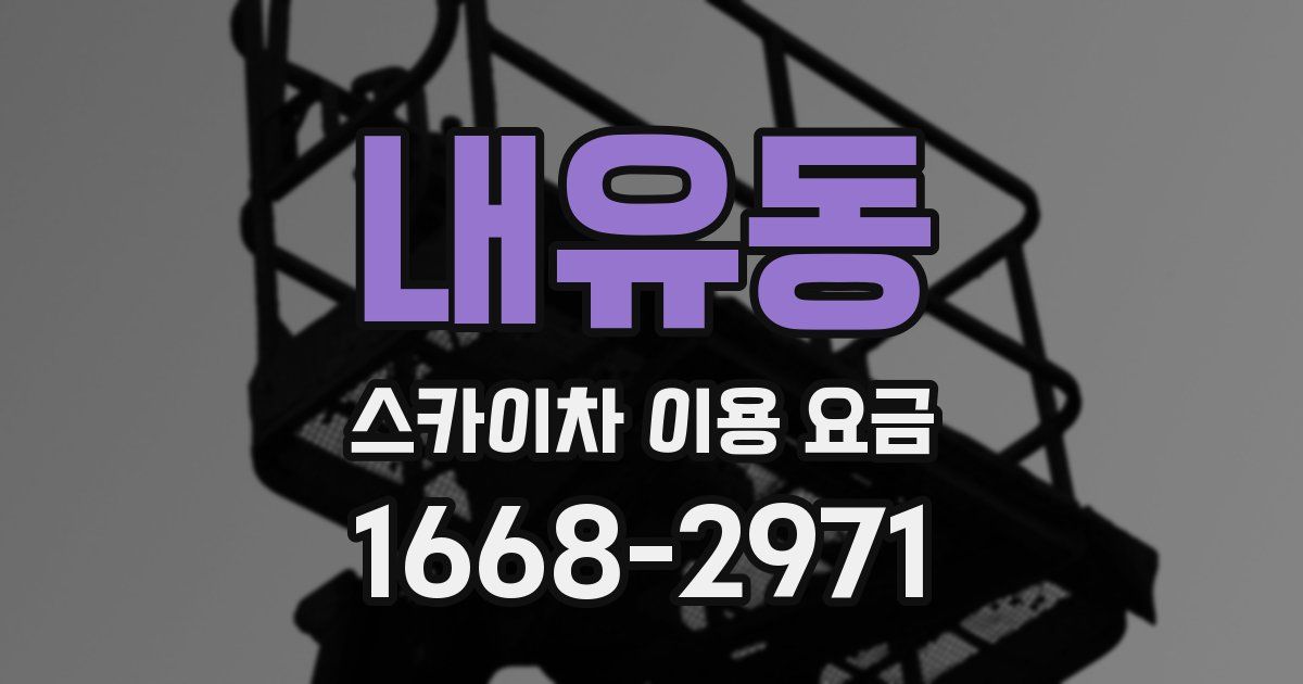 내유동 스카이차 이용 요금