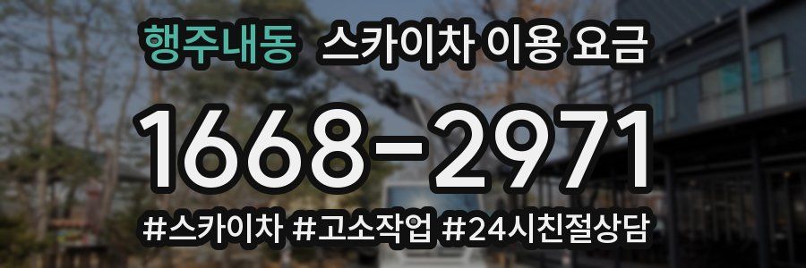 행주내동 스카이차 이용 요금