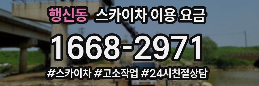 행신동 스카이차 이용 요금