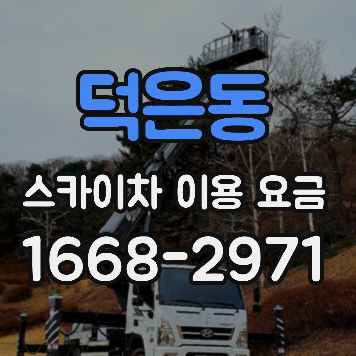 덕은동 스카이차 이용 요금