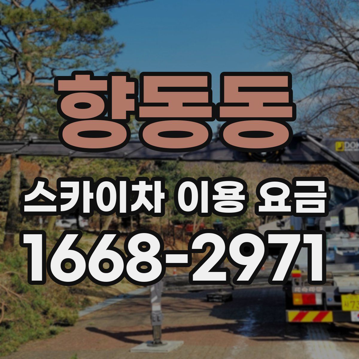 향동동 스카이차 이용 요금