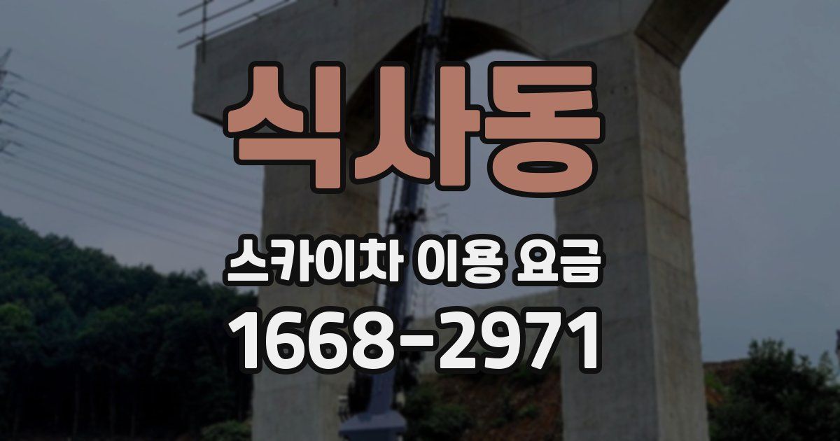 식사동 스카이차 이용 요금