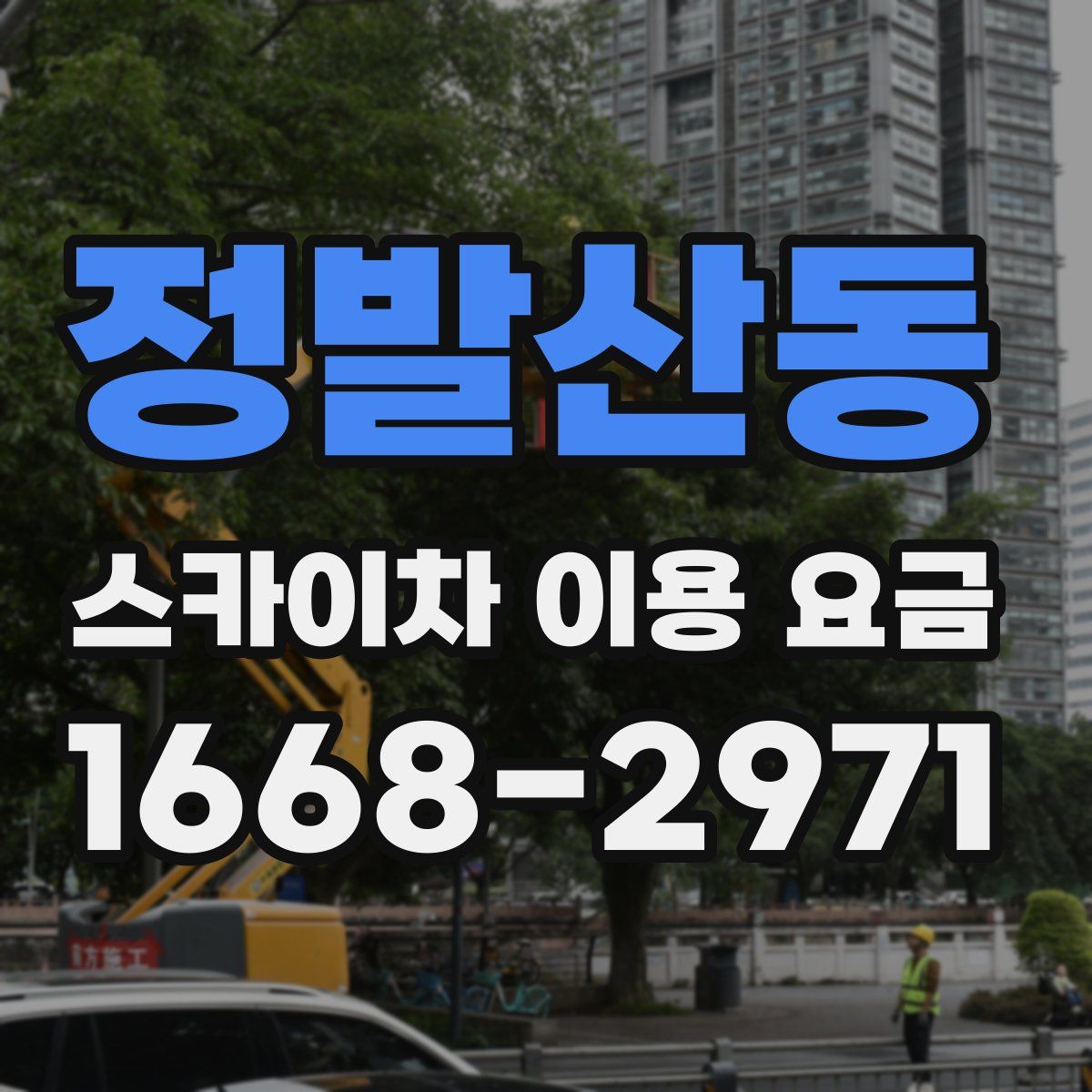 정발산동 스카이차 이용 요금