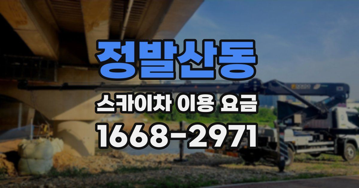 정발산동 스카이차 이용 요금