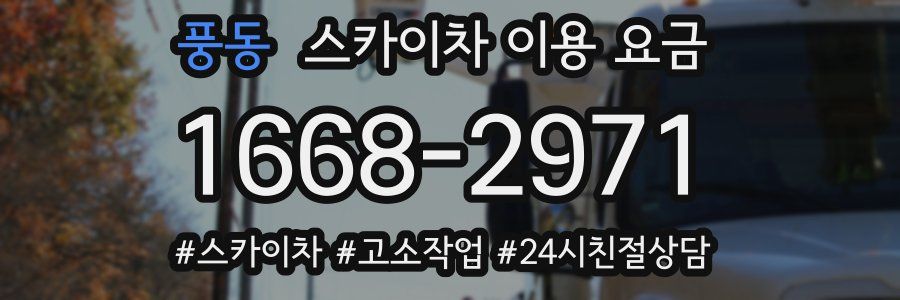 풍동 스카이차 이용 요금