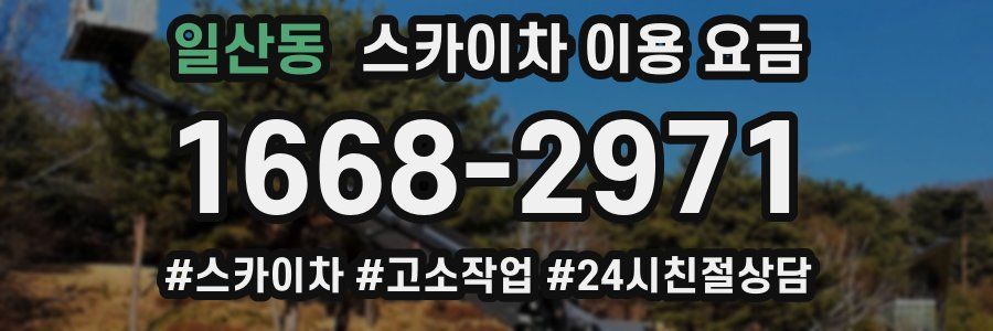 일산동 스카이차 이용 요금