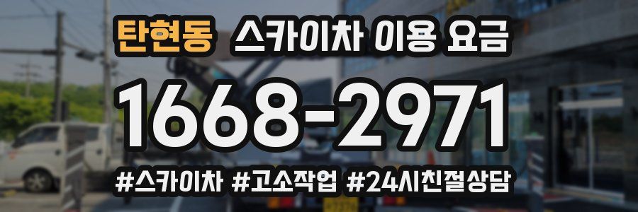 탄현동 스카이차 이용 요금