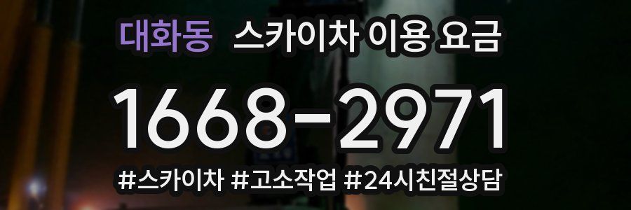 대화동 스카이차 이용 요금