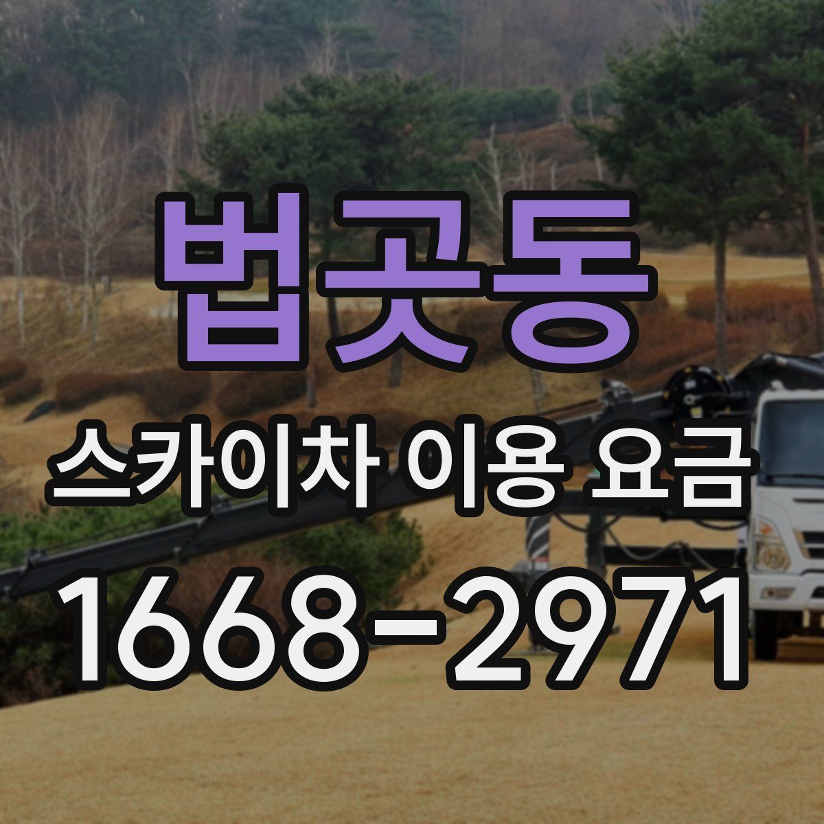 법곳동 스카이차 이용 요금