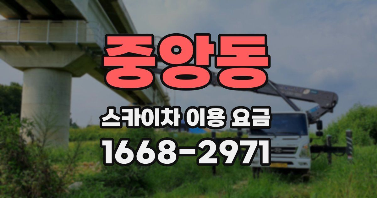 중앙동 스카이차 이용 요금