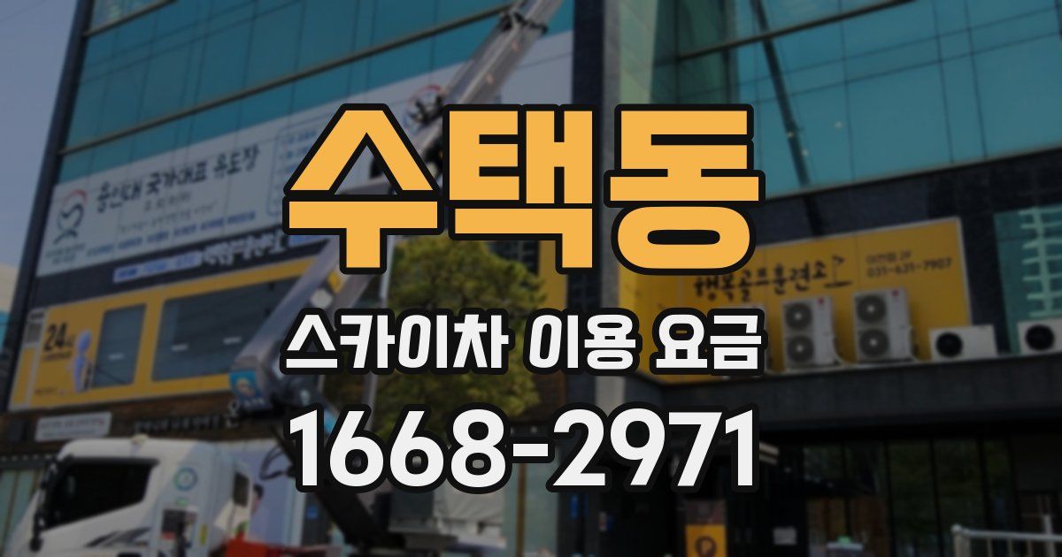 수택동 스카이차 이용 요금