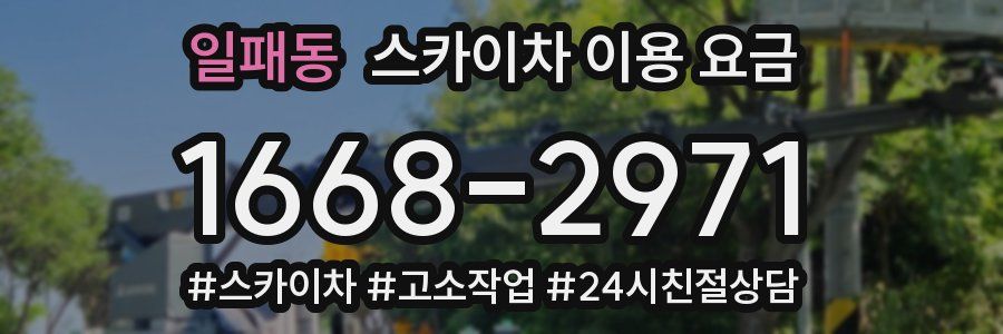 일패동 스카이차 이용 요금