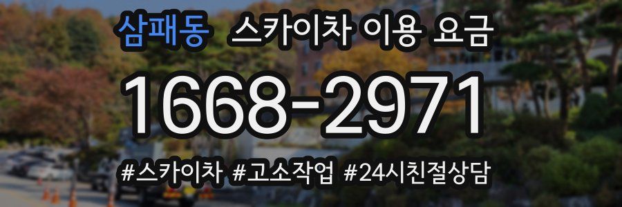 삼패동 스카이차 이용 요금