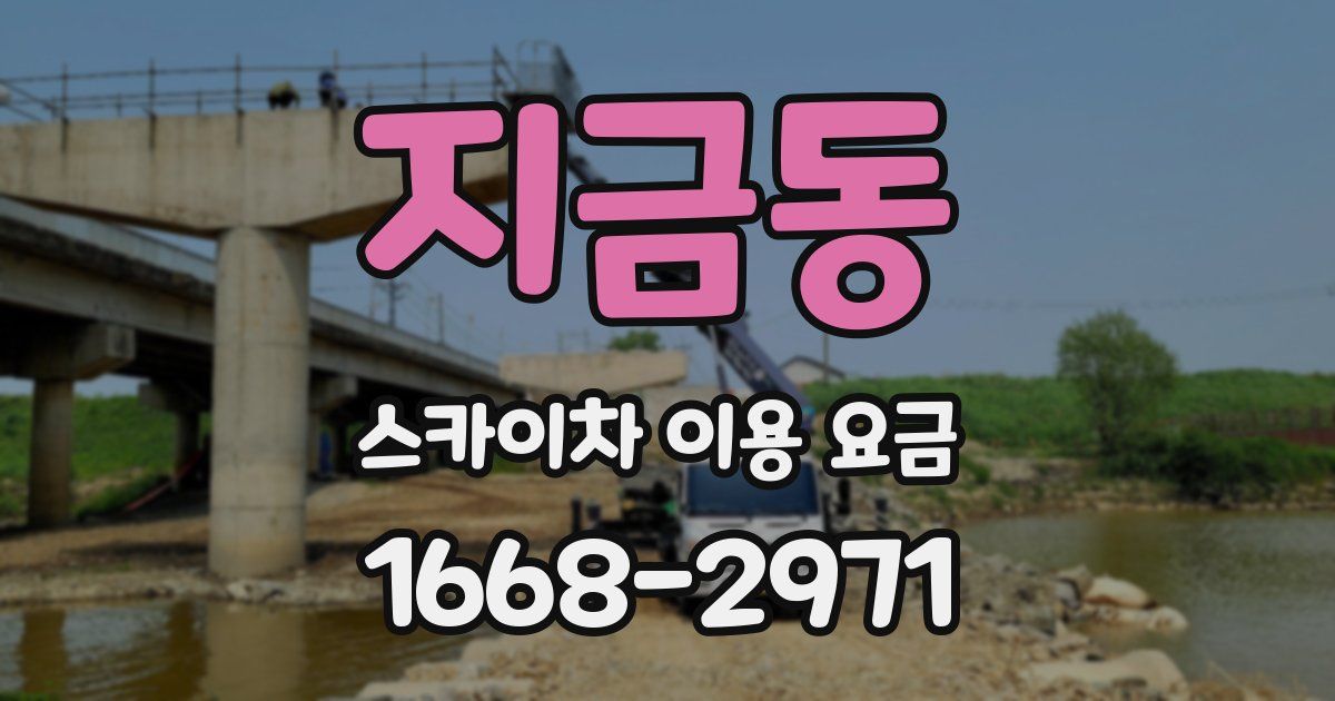 지금동 스카이차 이용 요금