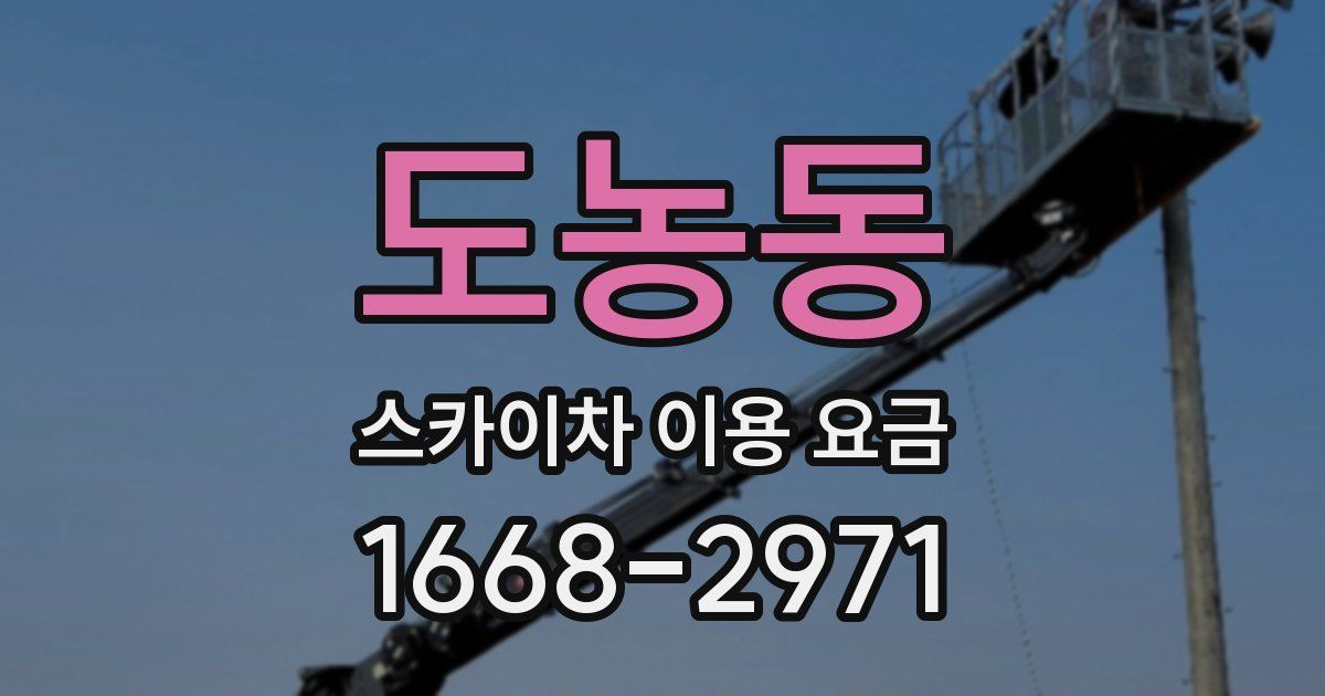 도농동 스카이차 이용 요금