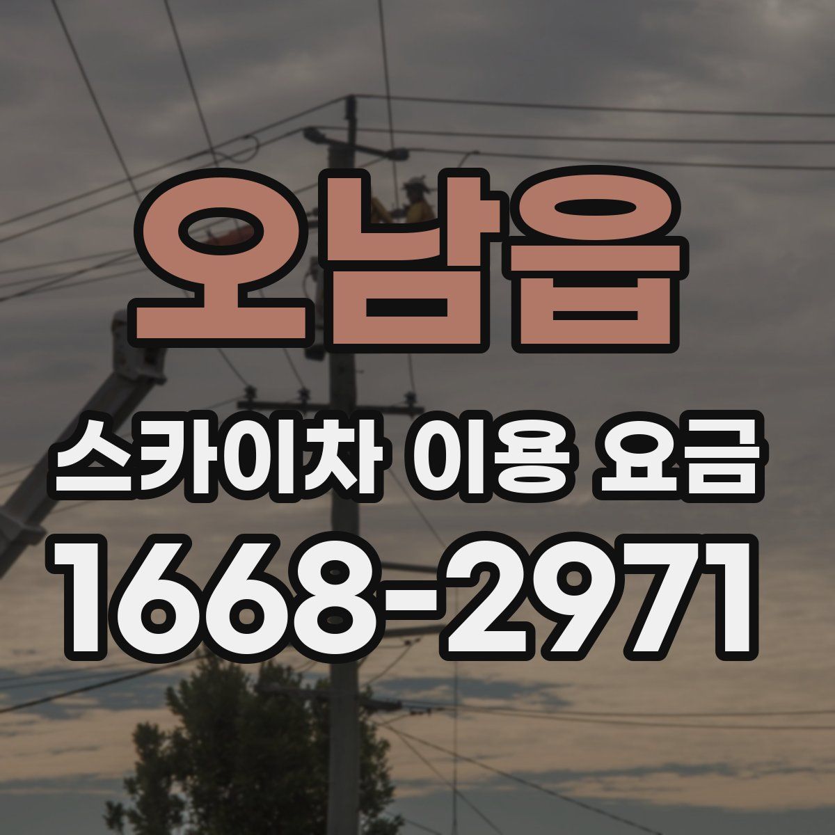 오남읍 스카이차 이용 요금