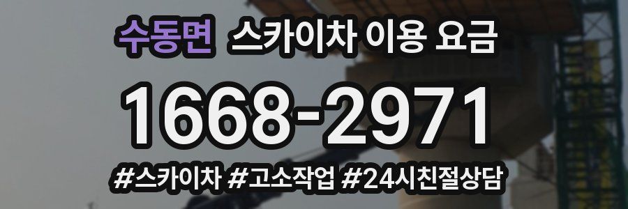 수동면 스카이차 이용 요금