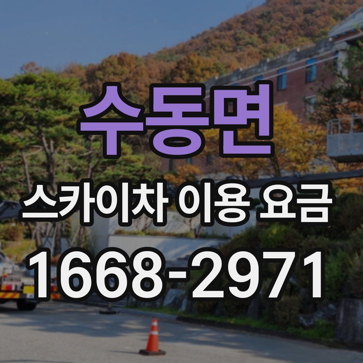 수동면 스카이차 이용 요금