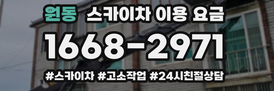 원동 스카이차 이용 요금
