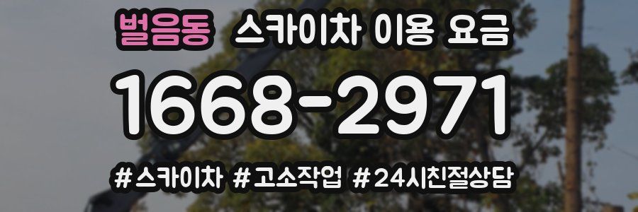벌음동 스카이차 이용 요금