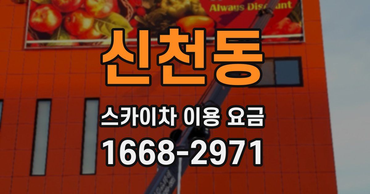 신천동 스카이차 이용 요금