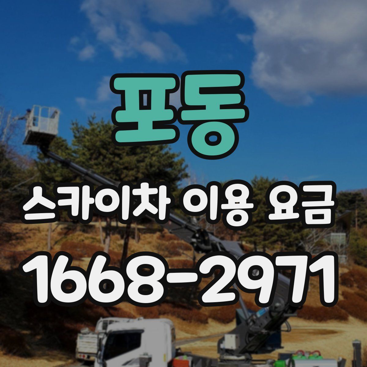 포동 스카이차 이용 요금