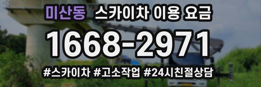 미산동 스카이차 이용 요금