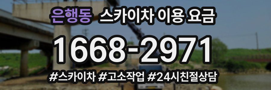 은행동 스카이차 이용 요금